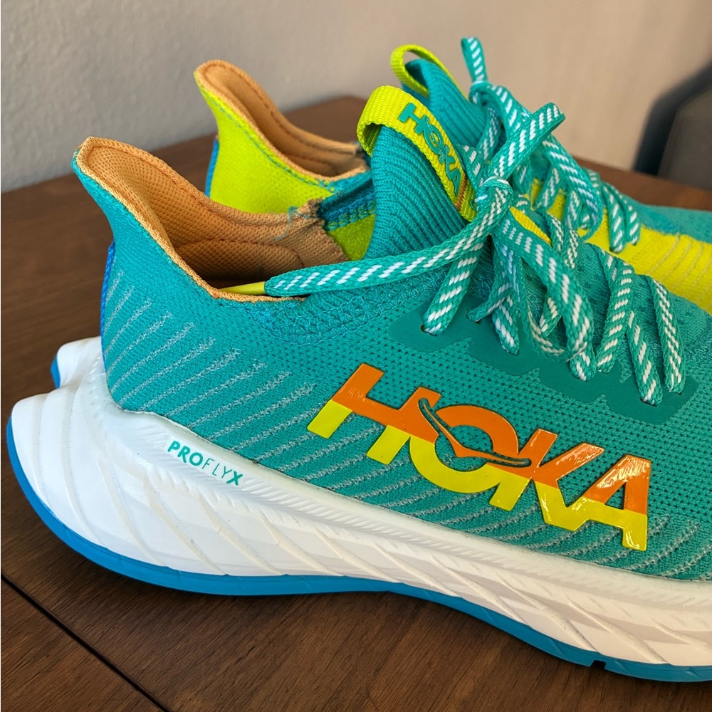 HOKA ONE ONE Women’s Carbon X3 Proflyx Ceramic Evening Primrose size 6 - Picture 11 of 16